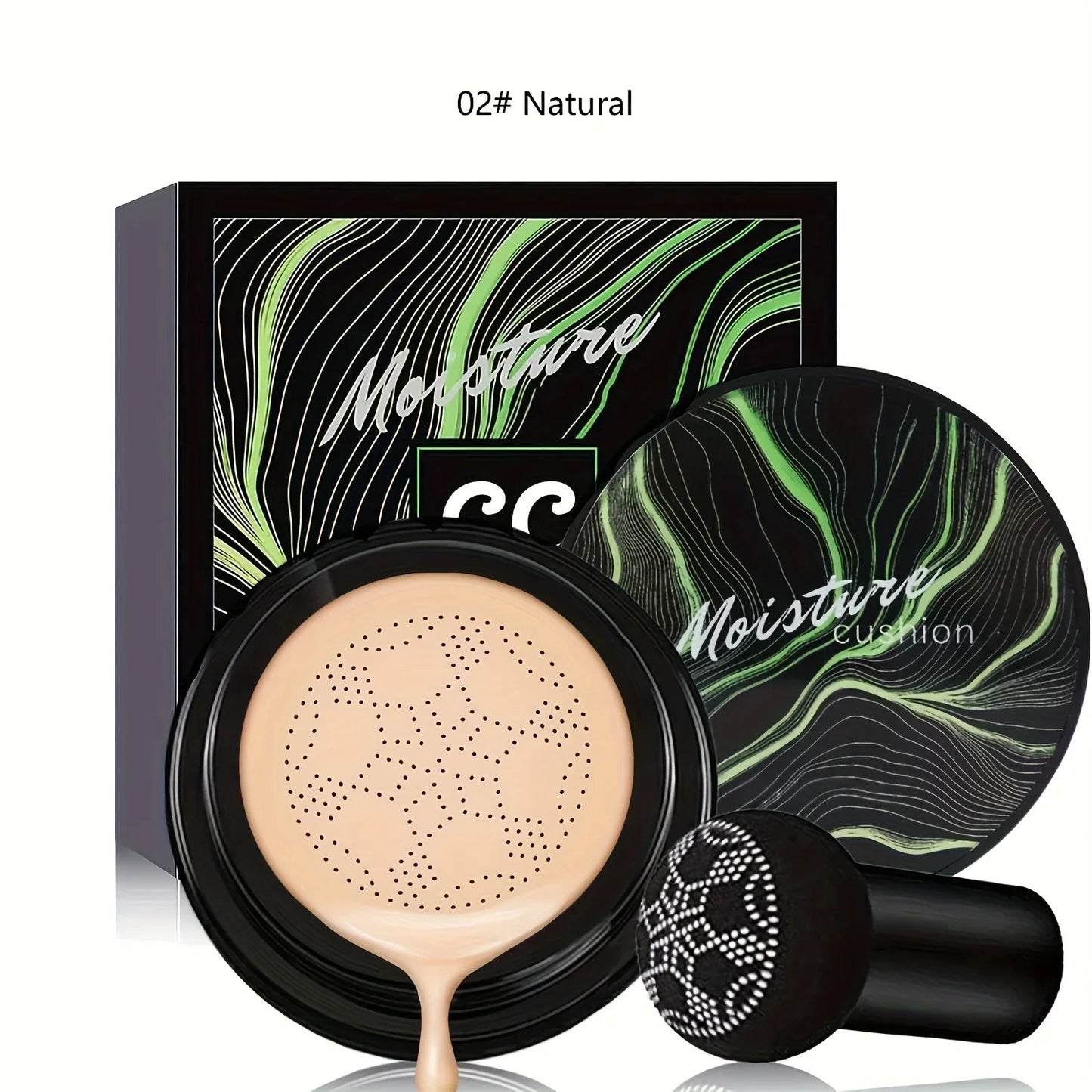 Mushroom Head Air Cushion CC Cream β Moisturizing, Waterproof Foundation & Concealer for Long-Lasting Nude Makeup