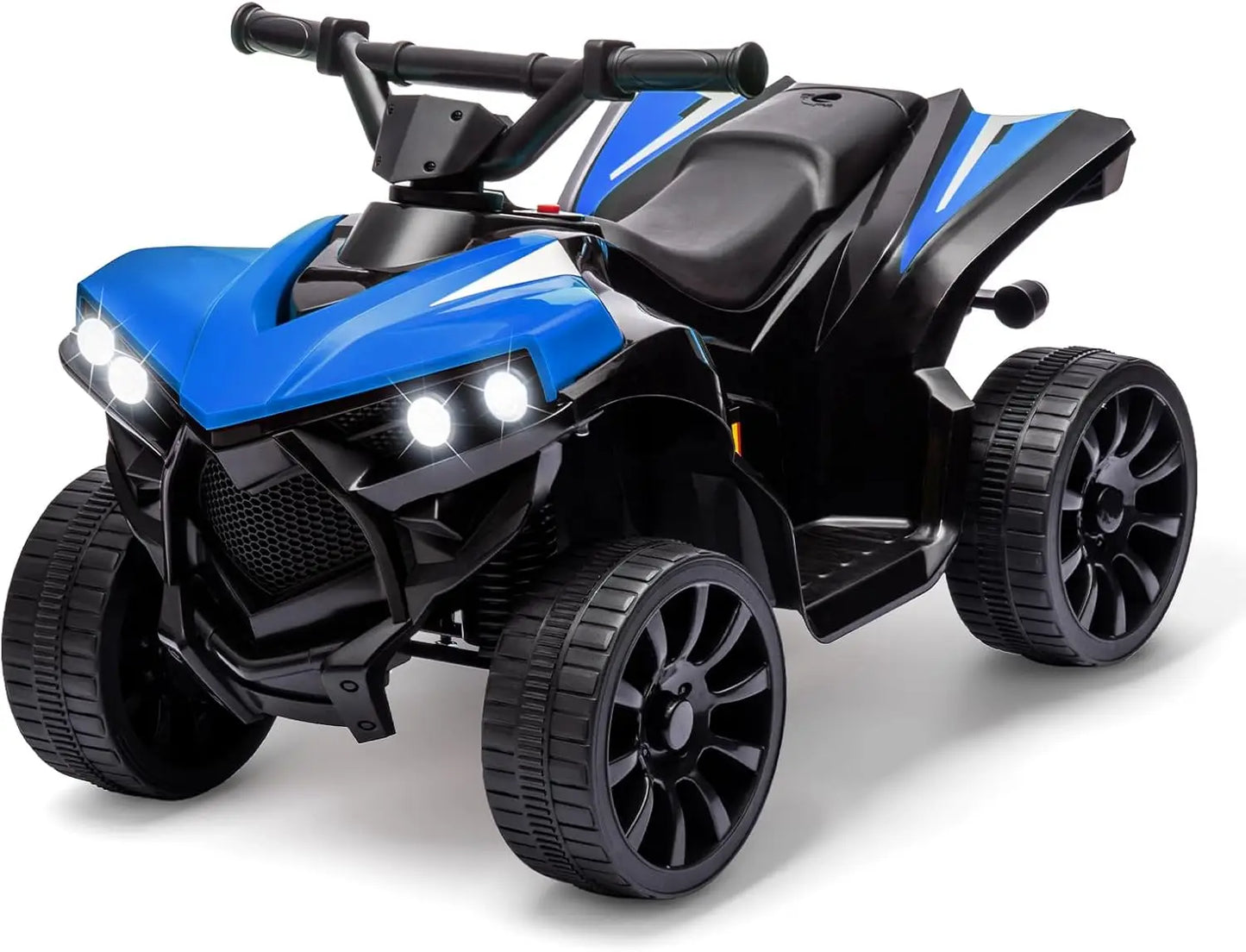 6V Kids Ride-On ATV 4-Wheeler ā Electric Quad Car with Music, Foot Pedal, 1.8MPH Max Speed & Durable Wheels