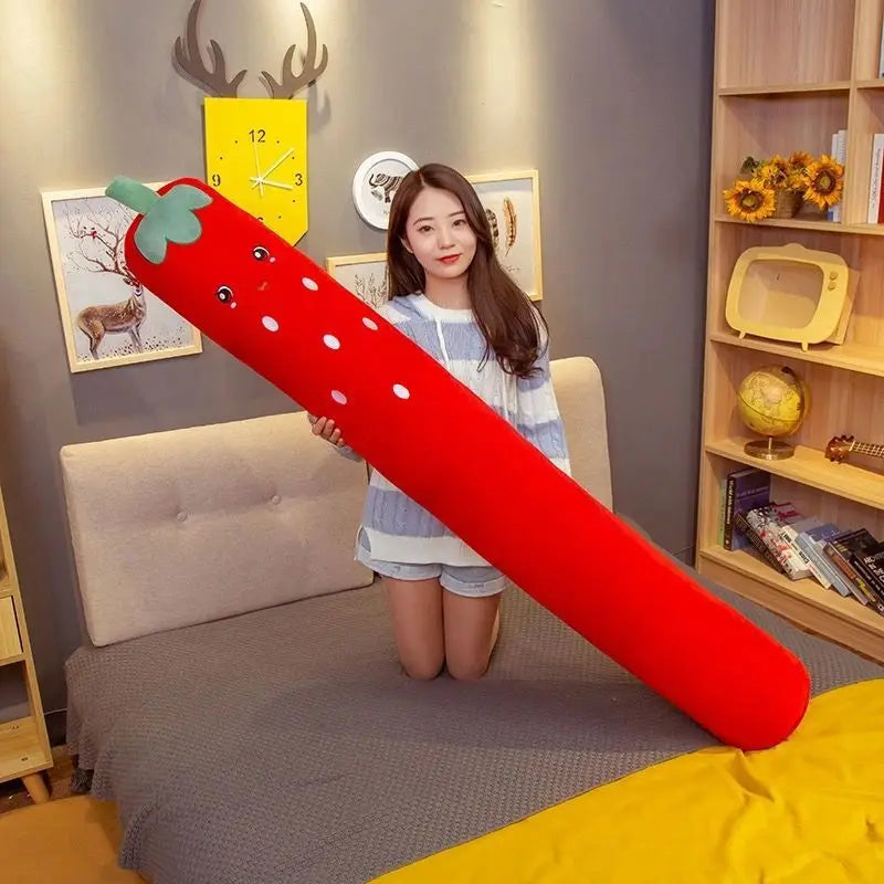 Cute Cylindrical Body Pillow β Soft Side Sleeping Pregnancy Pillow with Detachable Washable Cover, Long Cartoon Leg Gripper Pillow Gift