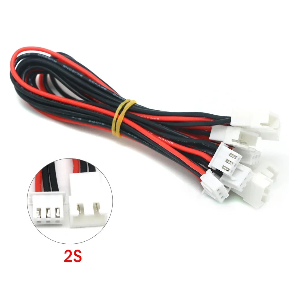 5pcs JST-XH Lipo Balance Wire Extension ā 1S-6S 22AWG 20cm Charging Cable for RC Battery