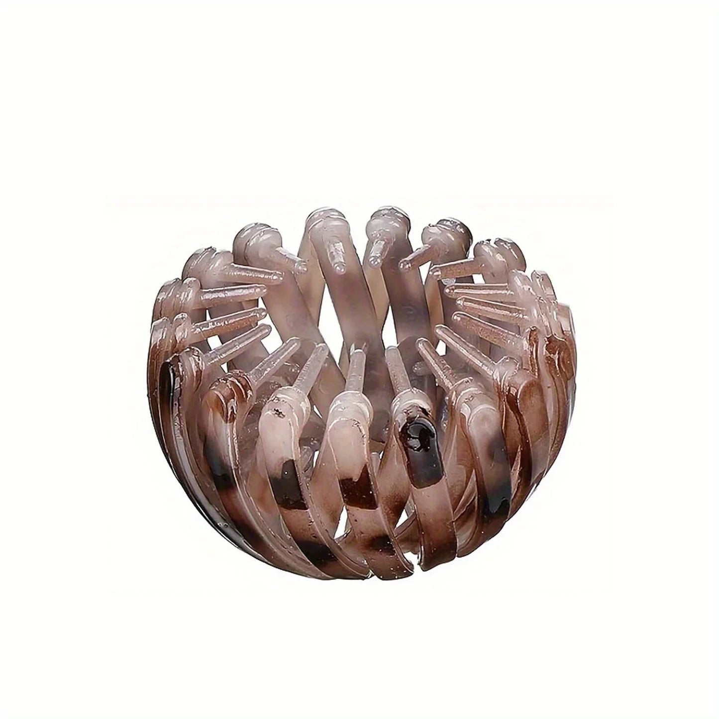Bird’s Nest Magic Hair Clip – Fashionable Ponytail & Round Bun Hairband, Retro Geometric Elastic Hair Accessory for Women