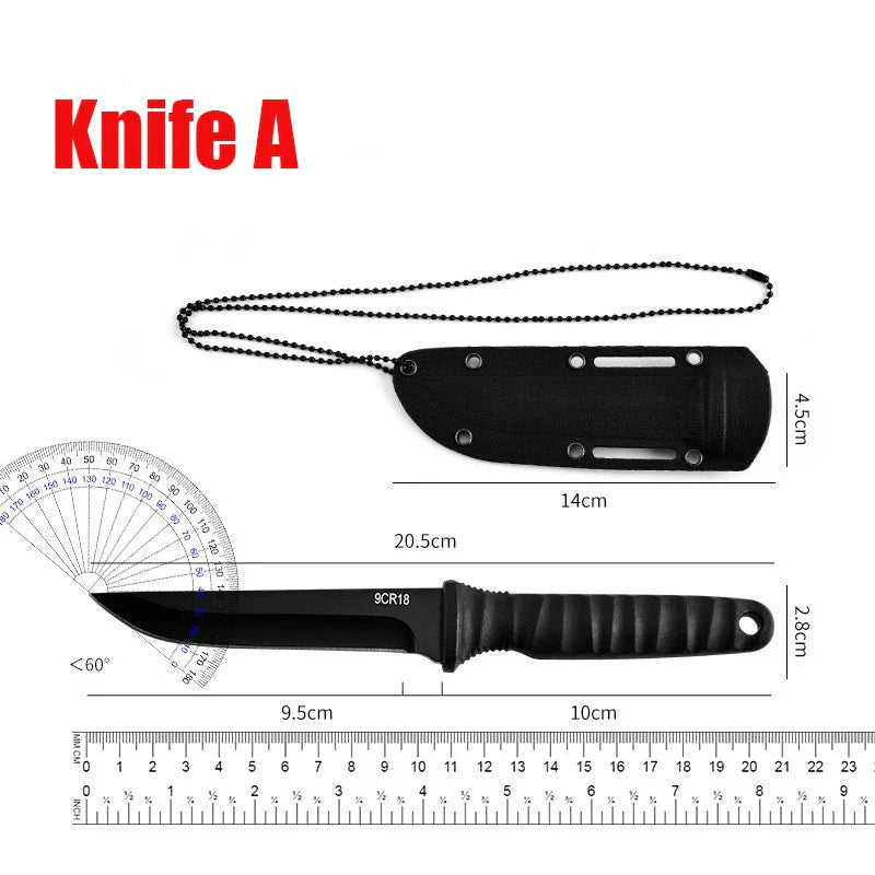 5Cr15Mov Stainless Steel Meat Cleaver & Boning Knife β Sharp Fishing Knife with Holster, Multifunctional Vegetable Peeler