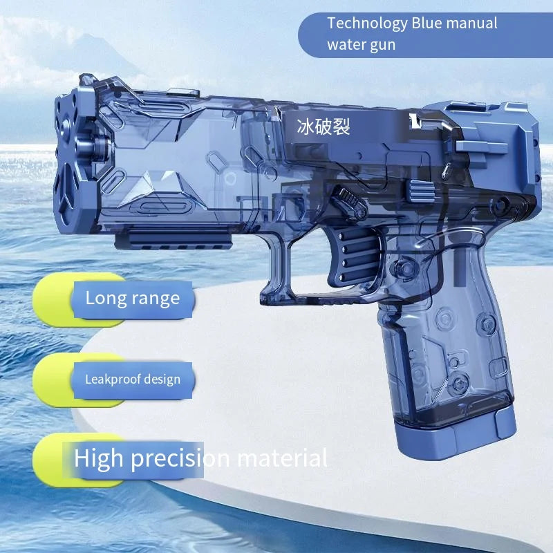 Manual Water Gun - Ice Blast High-Pressure Summer Pool & Outdoor Battle Toy for Kids