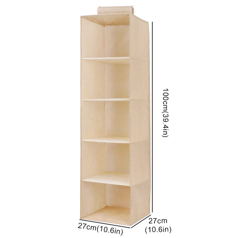 Hanging Cabinet Organizer for Underwear and Closet Storage β Wardrobe Rack Shelf Drawer Box