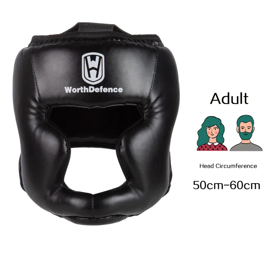 WOSWEIR Kickboxing Helmet β PU Protective Gear for Karate, Muay Thai, MMA, Sanda & Boxing β Adult & Kid Training Equipment