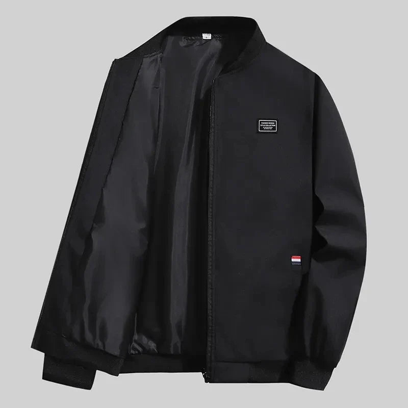 Men’s Lightweight Windbreaker Jacket - Spring Fall Windproof Casual Outdoor Coat with Zipper Pockets