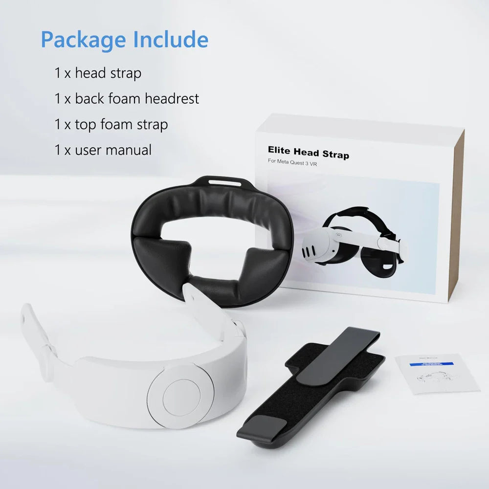Head Strap for Meta Quest 3/3S – Comfortable Sponge VR Headset Replacement Accessory