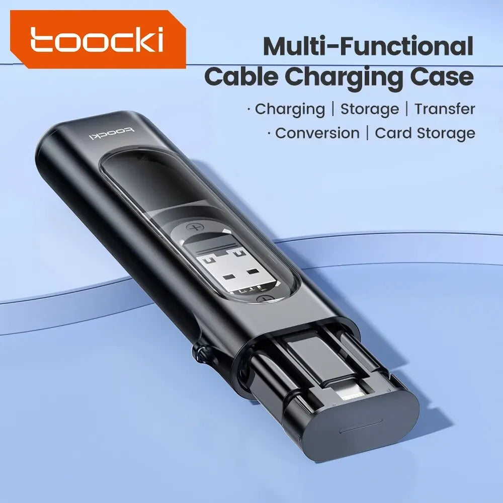 Toocki 5-in-1 USB-C to USB-C PD 60W Fast Charging Cable Set – Multi Adapter Charging Kit for iPhone 15 Pro Max, Samsung S23 & Xiaomi Devices