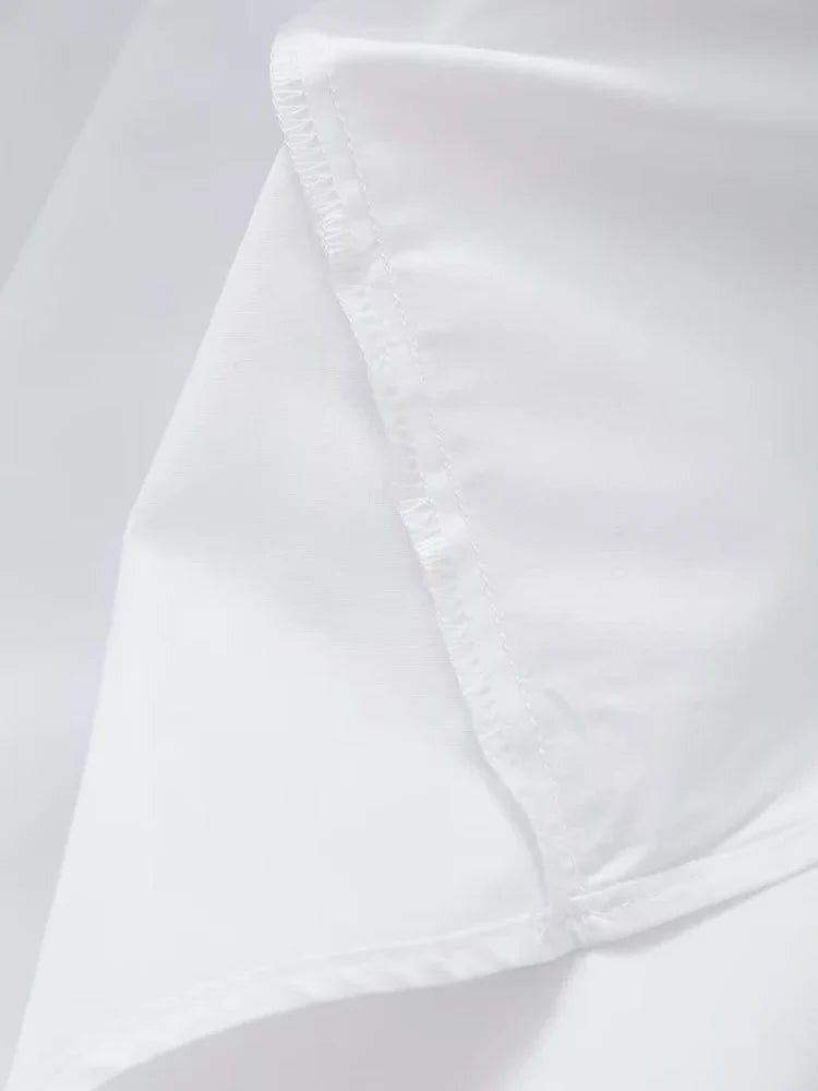 Summer Seduction: Sleeveless V Neck Midi Dress - Sexy Backless Style, Fashion for Women, Casual Loose Beach Holiday White Long Dress