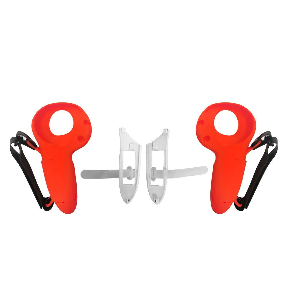 Silicone Protective Controller Case Cover for Meta Quest 3/3S โ Battery Replacement Opening & Knuckle Strap, VR Accessory