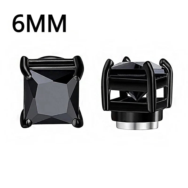 Fashion Magnetic Clip Ear Studs - Non-Piercing Fake Earrings for Men & Women, Jewelry Gift
