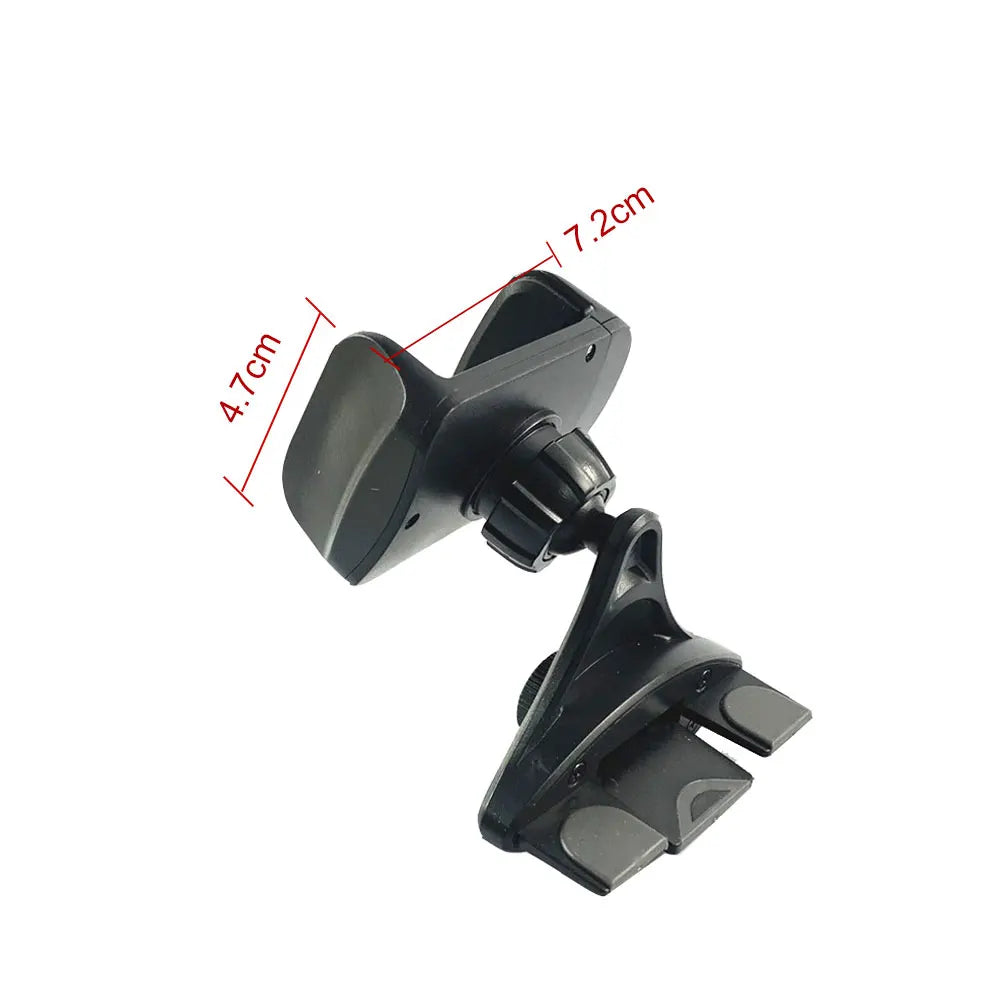 Universal CD Slot Car Phone Holder - 360° Rotating Smartphone Mount Stand for iPhone Samsung Xiaomi
