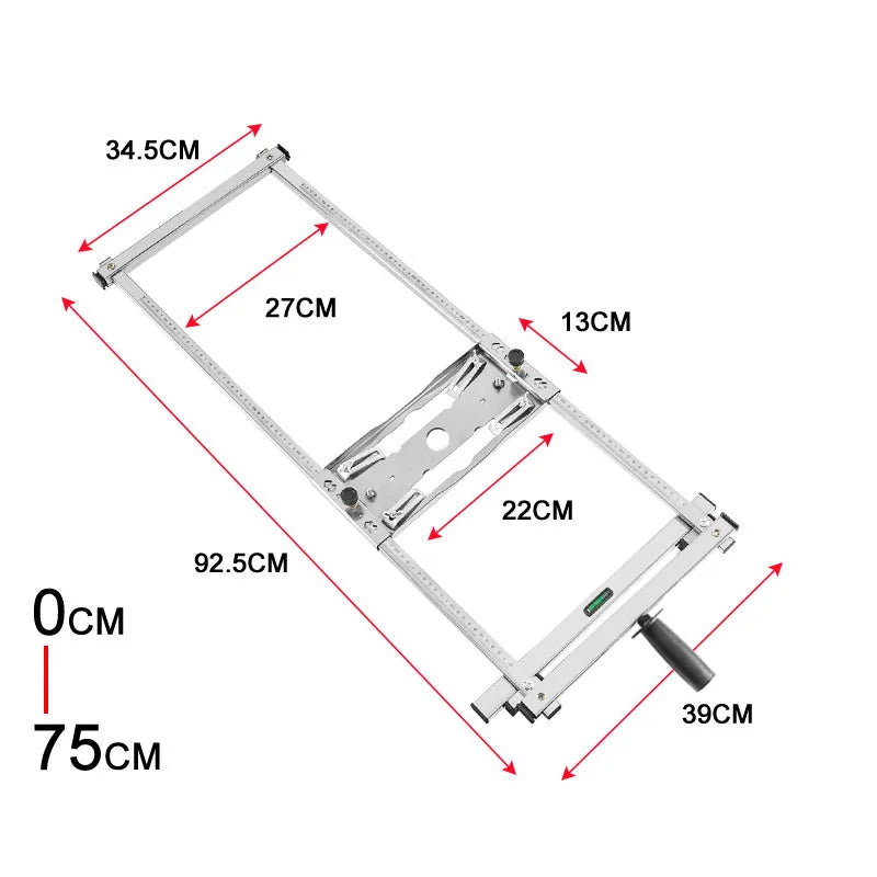 Electric Circular Saw Edge Guide - 4/5/7 Inch Cutting Board Bracket for Router Milling & Groove Tool