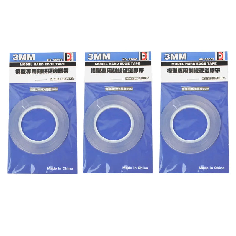3/6mm Model Scribing Guide Tape – Hard Edge Push Line for Cutting Tools, Hobby & DIY Kit Accessories