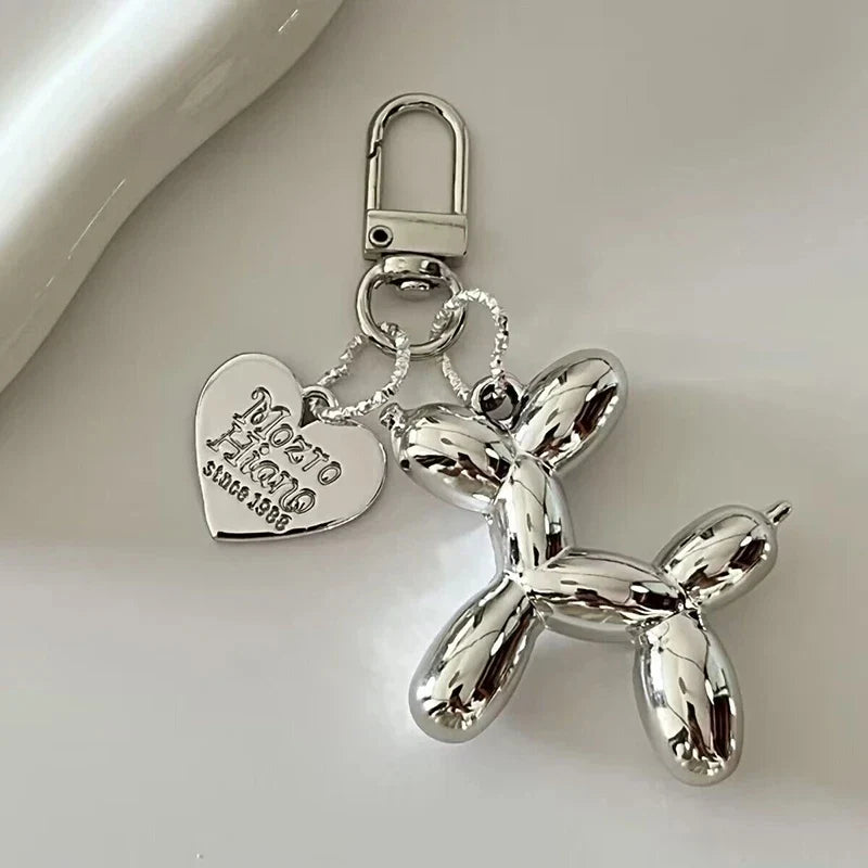 Y2K Balloon Dog Keychain β Cute Ins-Style Bag Pendant & Phone Charm for Girls