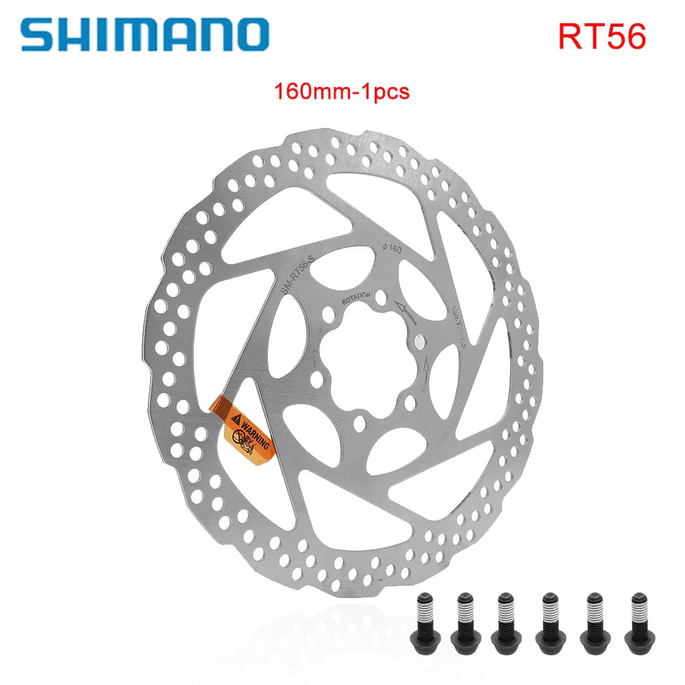 SHIMANO SM-RT56 Disc Brake Rotor 160mm/180mm β MTB & Road Bike Hydraulic Brake Disc for Mountain Bike Parts