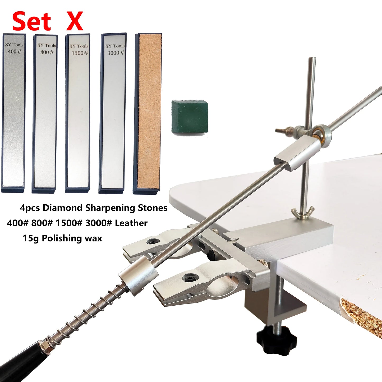 S09 Professional Fixed Angle Knife Sharpener β Apex Knife Sharpening System with Diamond Stones Set for Kitchen Tools