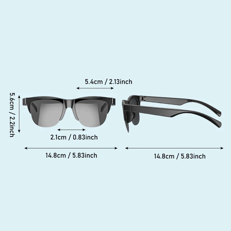 Smart Bluetooth V5.3 Sunglasses ā Cutting-Edge Technology for Outdoor Sports, HIFI Sound, UV Protection, and Style, Designed for Men and Women