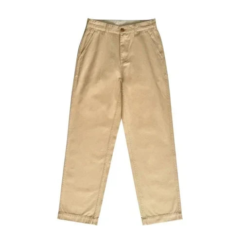 SauceZhan XX001 Chino Pants - Men's Vintage Cotton Cargo Trousers with Loose Straight Fit