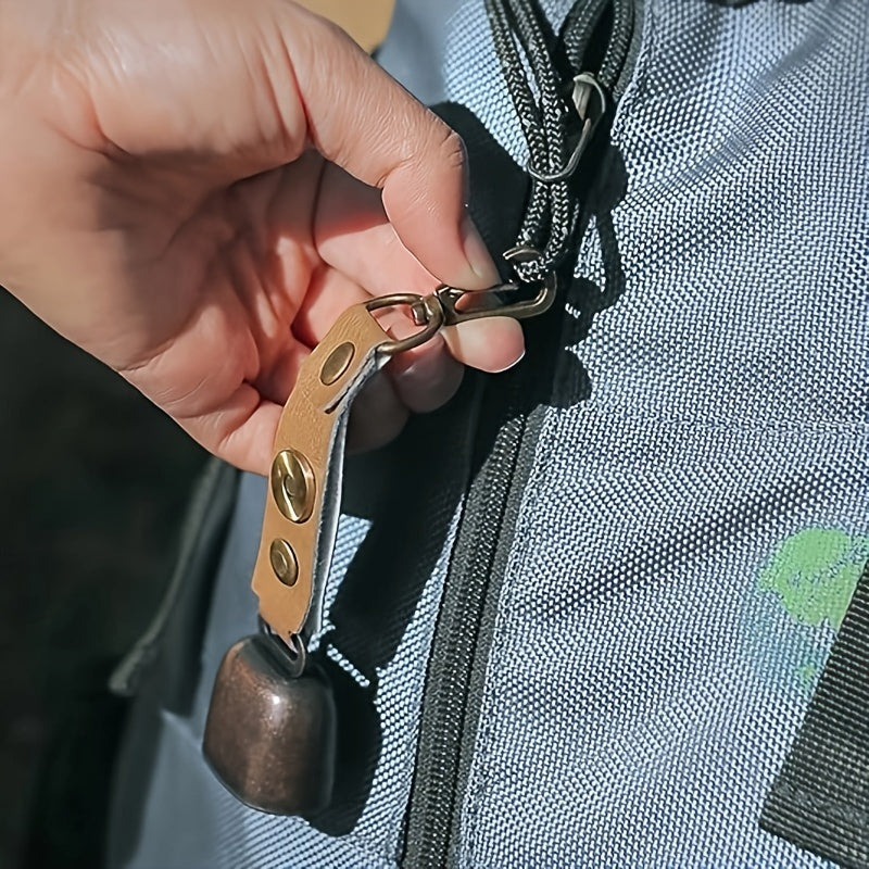Loud Bear Bell with Whistle Set โ Emergency Whistle & Carabiner for Hiking, Biking, Fishing & Climbing Survival