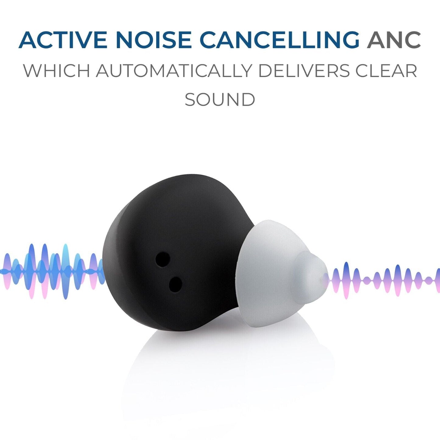 JINGHAO Rechargeable Hearing Aids 2023 – Adjustable Sound Amplifier for Mild to Moderate Hearing Loss, Elderly Gift