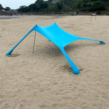Outdoor Beach Tent Sun Shelter – Windproof UPF50+ Portable Camping Canopy for Family