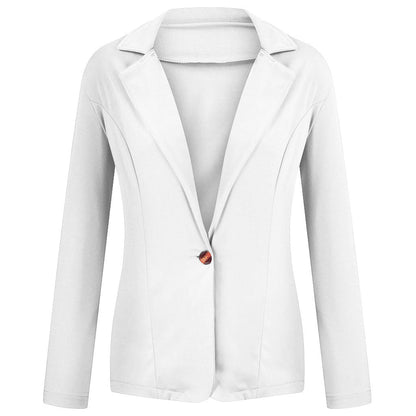 2024 Women's Slim Fit Small Suit Coat – Lapel, Long Sleeve, Sweet Button Design in Multi-Color