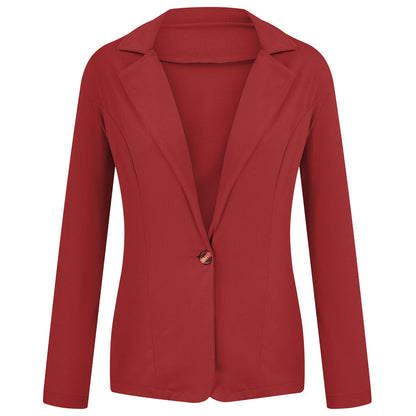 2024 Women's Slim Fit Small Suit Coat – Lapel, Long Sleeve, Sweet Button Design in Multi-Color