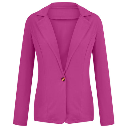 2024 Women's Slim Fit Small Suit Coat – Lapel, Long Sleeve, Sweet Button Design in Multi-Color