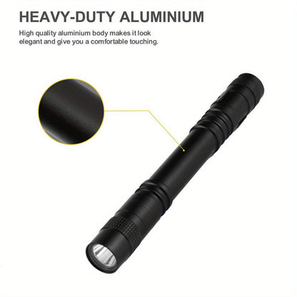5 Pack Mini LED Flashlights with Clip – Pocket Penlights for Outdoor Camping, Hiking & Fishing (Batteries Not Included)