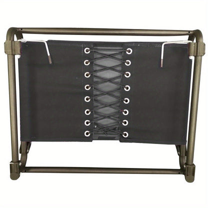 Extra Wide Stadium Seat with Hooks – Comfortable Black Seat for Sports Events