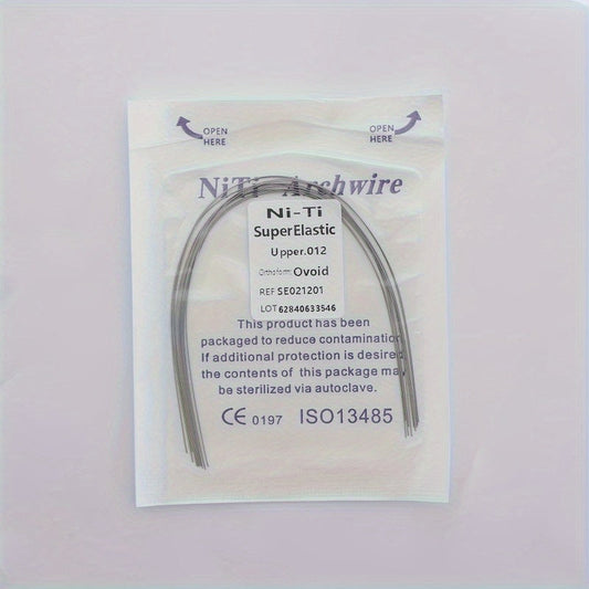 Ni-Ti Superelastic Archwire 014 Upper, 012 Lower - Ovoid Ref. S50212034, CE 0197 ISO13485 Certified