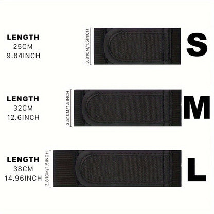 Men's No-Buckle Elastic Belt – Casual Nylon Waistband with Magic Tape Closure, One Size Fits Most