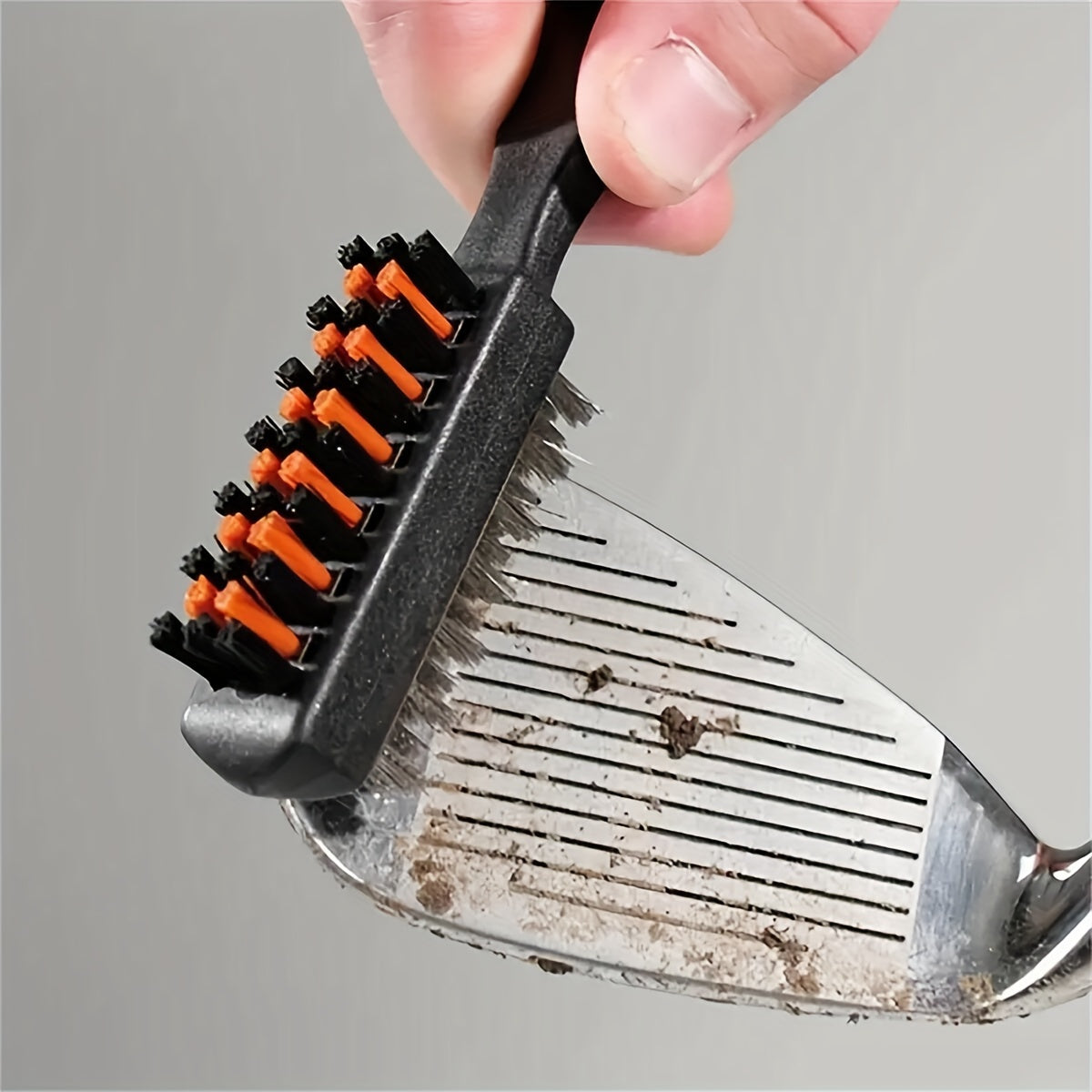 Golf Ball Cleaning Brush - Double-Sided Metal Bristles for Deep Cleaning, Essential Golf Accessories