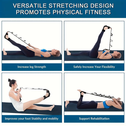 Foot Stretcher & Calf Stretcher for Plantar Fasciitis – Yoga Stretching Band for Muscle Relaxation