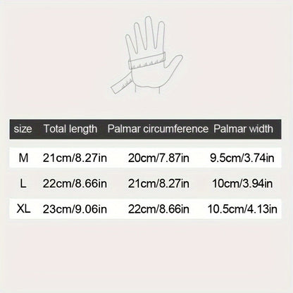 Winter Touchscreen Gloves - Windproof, Waterproof & Warm | Ideal for Cycling, Fishing, Running with Zip Closure & Knit Fabric
