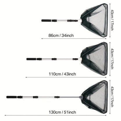 Deluxe Extendable Fishing Landing Net – Durable, Foldable, Portable, 34-51 Inches for Easy Catch & Release