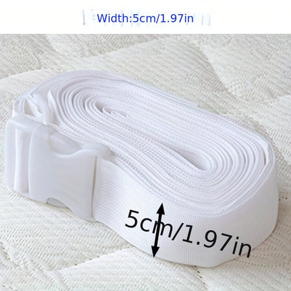 Bed Strap Mattress Joiner – 33ft Long Bed Connector Strap with Adjustable Buckle, Reduces Burden and Keeps Mattresses Together