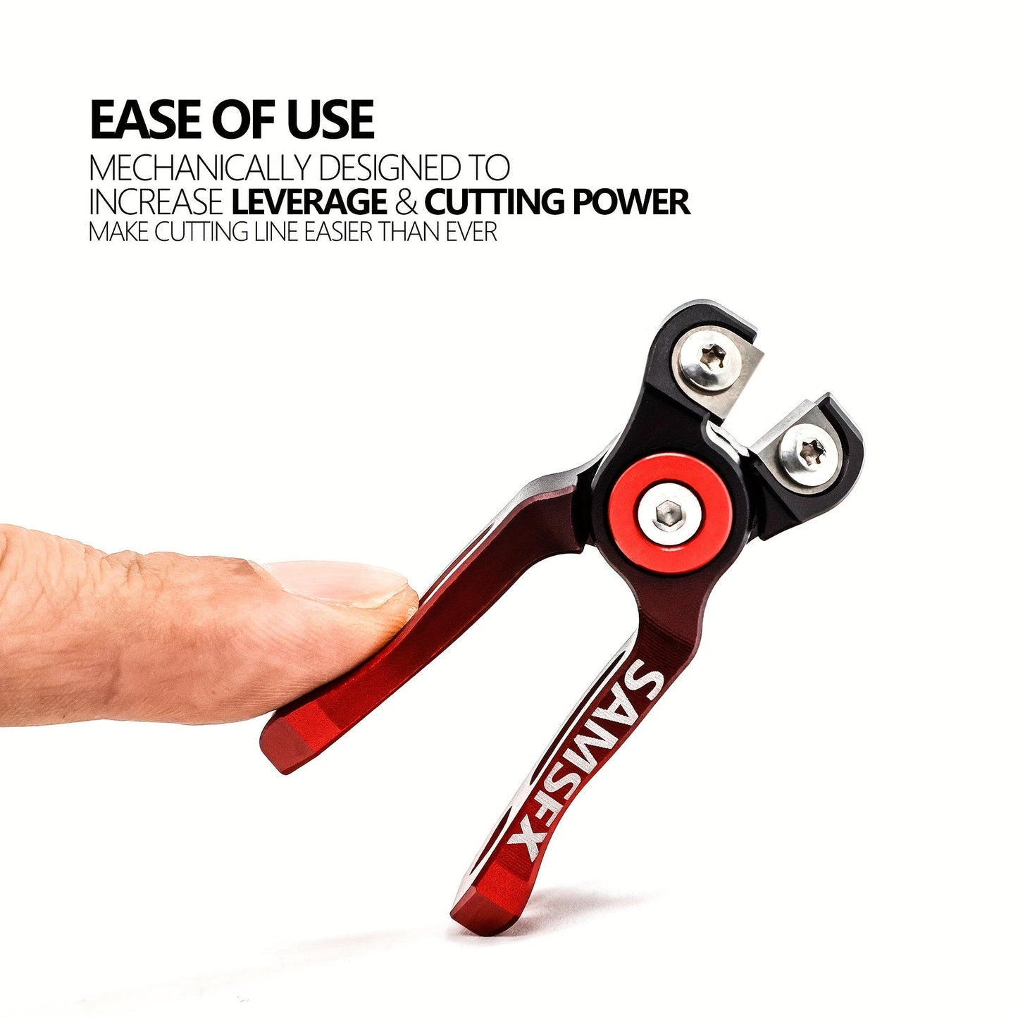 SAMSFX Fishing Scissors with Retractor Combo - Nipper, Wire Clipper, and Line Cutter, Essential Angler Tool for Easy, Precise Cuts with Tether Attachment