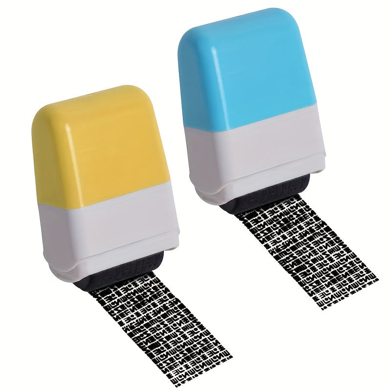 Wide Identity Theft Protection Roller Set – Safeguard Confidential Information with Anti-Theft Privacy Features – Durable Plastic for ID Blackout Security (1pc)