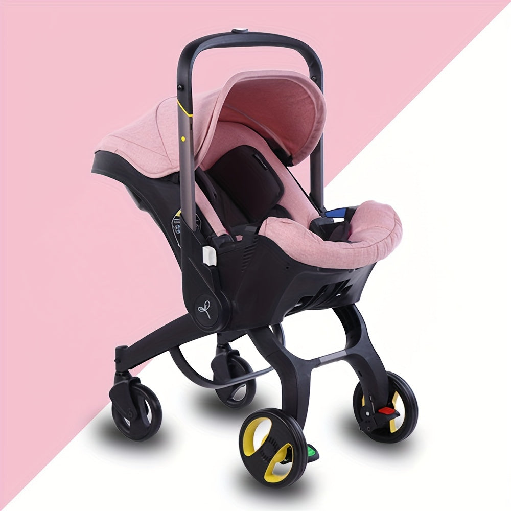 Multifunctional High Landscape Folding Baby Stroller - Ideal for Shopping, Outdoor & Indoor Use