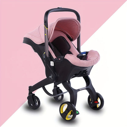 Multifunctional High Landscape Folding Baby Stroller - Ideal for Shopping, Outdoor & Indoor Use