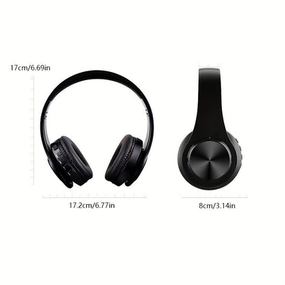 B39 Wireless Luminous Earphone Headwear - Supports Card and Cable Insertion, Wireless Functions, Includes Charging Cable, Audio Cable, and Manual