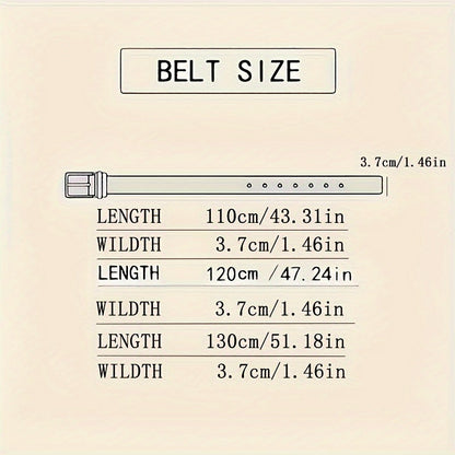 Fashionable Genuine Leather Cowhide Belt for Men – Automatic Buckle, Ideal for Young & Middle-Aged Gentlemen