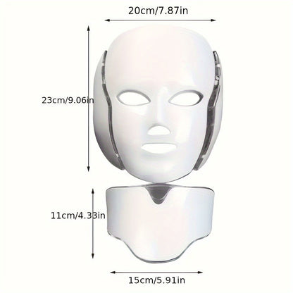7 Color LED Facial Mask Device - Beauty Skin Care Mask Machine, Facial Skin Care Tools for Anti-Aging & Radiant Skin