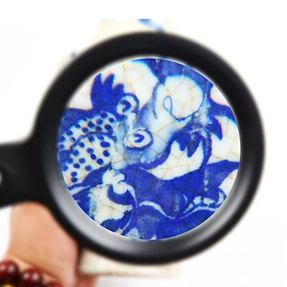 10X Lighted Magnifying Glass – Handheld Large Reading Magnifier with 12 LED Lights, Ideal for Seniors, Repair, Coins, and Reading