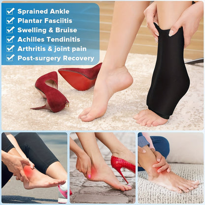 Reusable Gel Ice Pack for Feet - Hot and Cold Therapy, Ideal for Achilles Tendonitis, Plantar Fasciitis, and Swelling Relief
