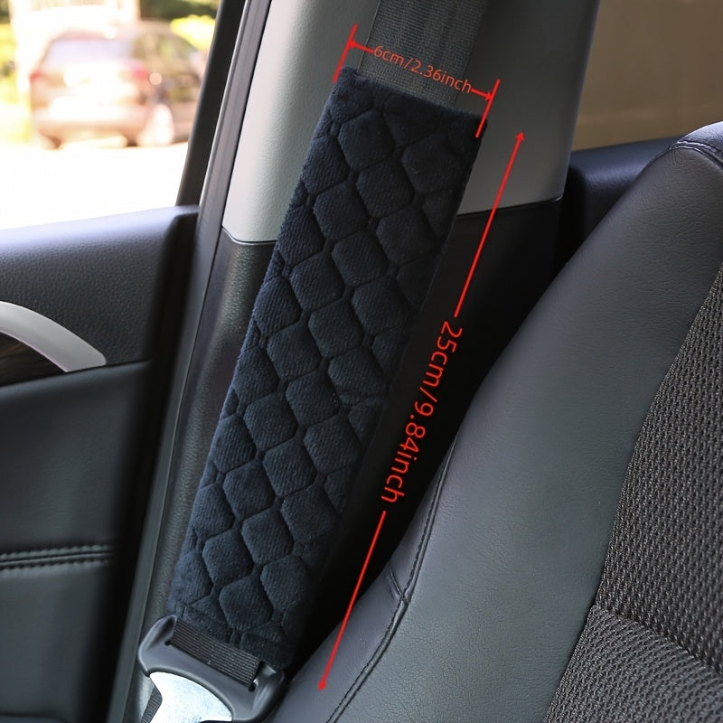 2Pcs Soft Car Seat Belt Covers – Comfortable Shoulder Pads for Cars & Trucks, Seat Belt Protectors for Adults & Teens