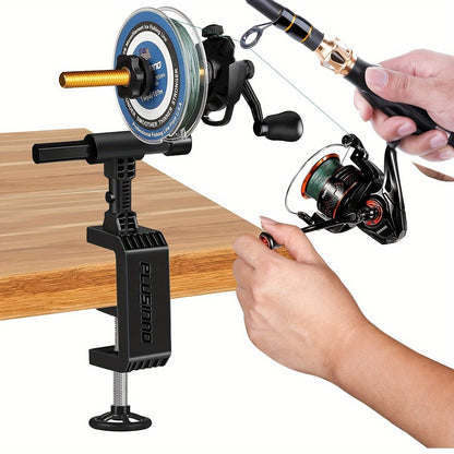 PLUSINNO Fishing Line Spooler with Unwinding Function - Versatile Spooling Station for Spinning and Cast Reels, No Line Twist