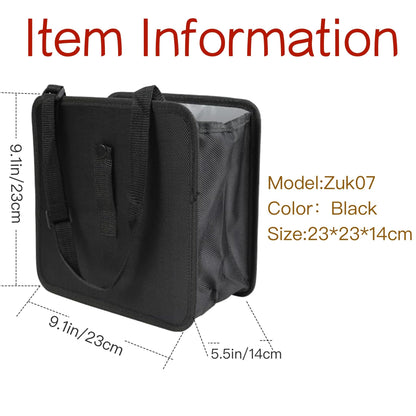 Hanging Car Trash Bag – Premium Waterproof Garbage Organizer, 1.65 Gallon Capacity Litter Bag